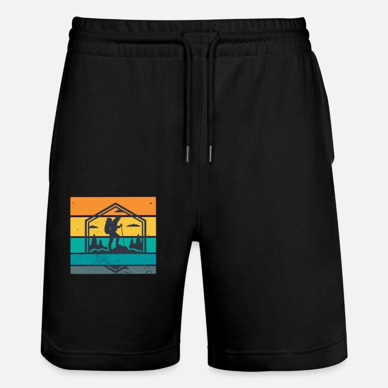 Randonnée rétro - Short de jogging bio TRAINER Stanley/Stella unisexe - noir