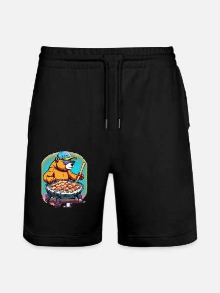 IMG 1607 - Short de jogging bio TRAINER Stanley/Stella unisexe - noir