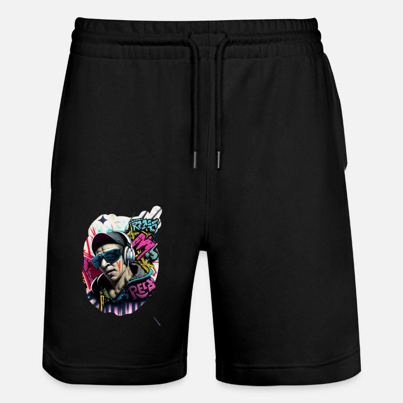 IMG 1644 - Stanley/Stella Unisex Bio Joggingshorts Trainer - Schwarz