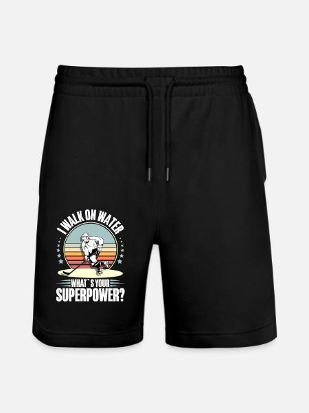 Eishockey Ice Hockey - Stanley/Stella Trainer Unisex Organic Jogging Shorts - black
