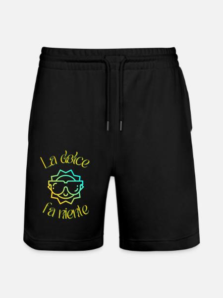 La dolce fa niente - Stanley/Stella Trainer Unisex Organic Jogging Shorts - black