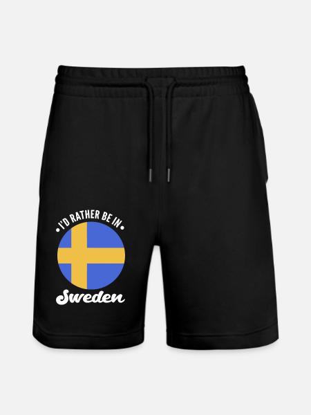 Sweden Swedish - Stanley/Stella Trainer Unisex Organic Jogging Shorts - black