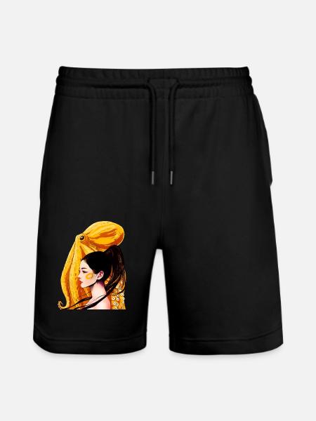 Yellow-ringed octopus - Short de jogging bio TRAINER Stanley/Stella unisexe - noir