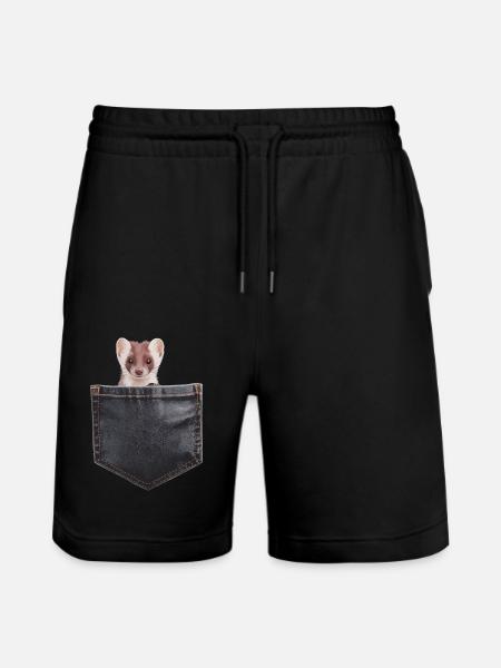 Wiesel - Stanley/Stella Unisex Bio Joggingshorts Trainer - Schwarz