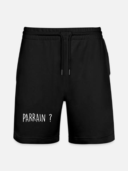 Parrain ? - Short de jogging bio TRAINER Stanley/Stella unisexe - noir