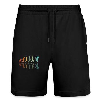 Rugby Entwicklung - Stanley/Stella Unisex Bio Joggingshorts Trainer  - Schwarz - Vorne - Nik (191cm) & Marisol (170cm)