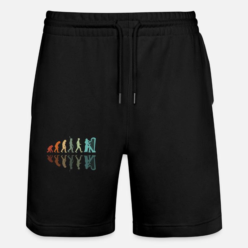 Entwicklung des Harfenspielers - Stanley/Stella Unisex Bio Joggingshorts Trainer - Schwarz