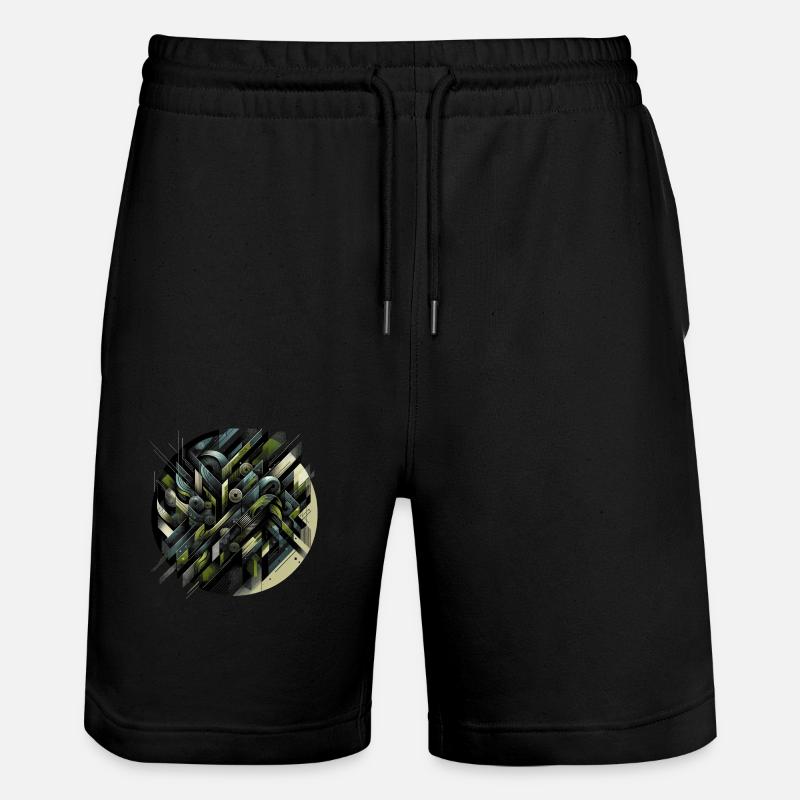 Tourbillon tactique abstrait - Short de jogging bio TRAINER Stanley/Stella unisexe - noir