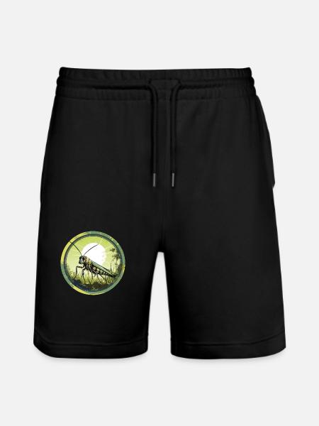 Grasshopper - Stanley/Stella Trainer Unisex Organic Jogging Shorts - black