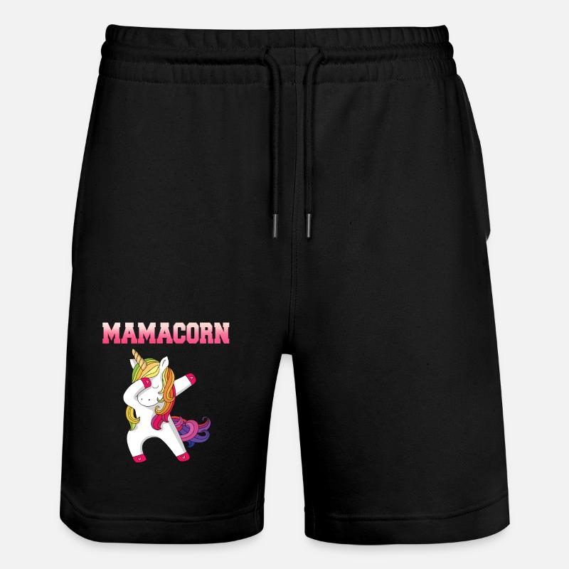 Mamacorn - Stanley/Stella Unisex Bio Joggingshorts Trainer - Schwarz