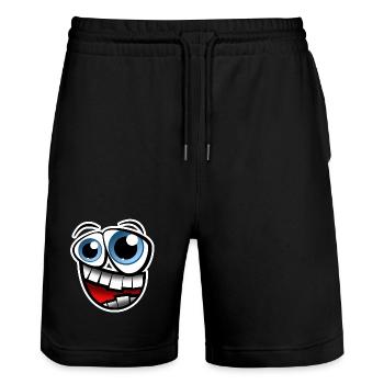 Face Comic - Short de jogging bio TRAINER Stanley/Stella unisexe - noir - Devant - Nik (191cm) & Marisol (170cm)