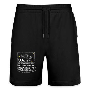 Who is this MARIE Krismes - Stanley/Stella Trainer Unisex Organic Jogging Shorts - black - Front - Nik (191cm) & Marisol (170cm)