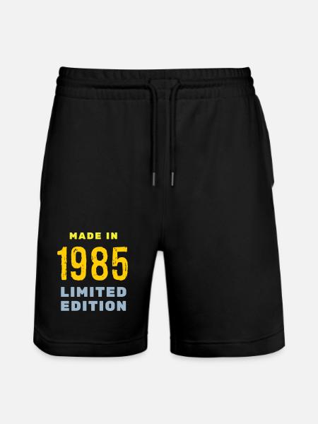 1985 - Stanley/Stella Trainer Unisex Organic Jogging Shorts - black