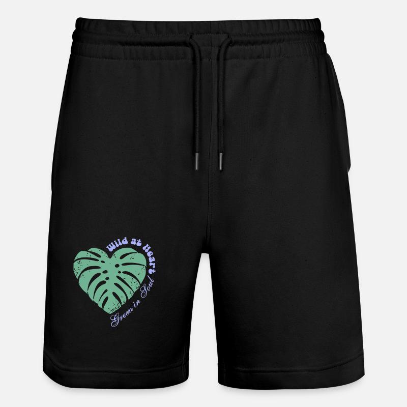 Sauvage dans l’âme – Vert dans l’âme - Short de jogging bio TRAINER Stanley/Stella unisexe - noir