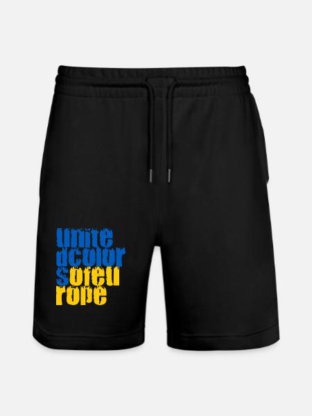 Couleurs unies de l’Europe - Short de jogging bio TRAINER Stanley/Stella unisexe - noir