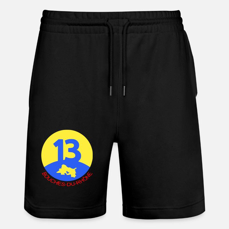 13 Bouches-du-Rhône - Stanley/Stella Unisex Bio Joggingshorts Trainer  - Schwarz