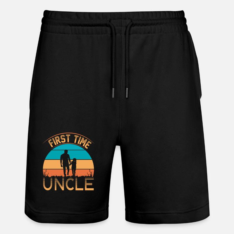 Oncle pour la première fois - Short de jogging bio TRAINER Stanley/Stella unisexe - noir
