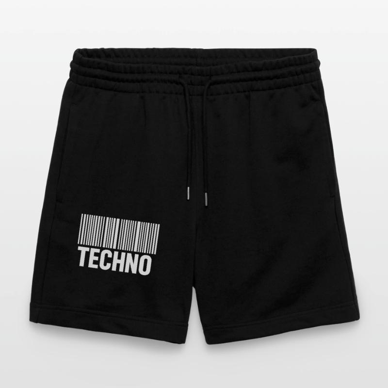 Techno Barcode Pattern Stanley/Stella Trainer Unisex Organic Jogging Shorts