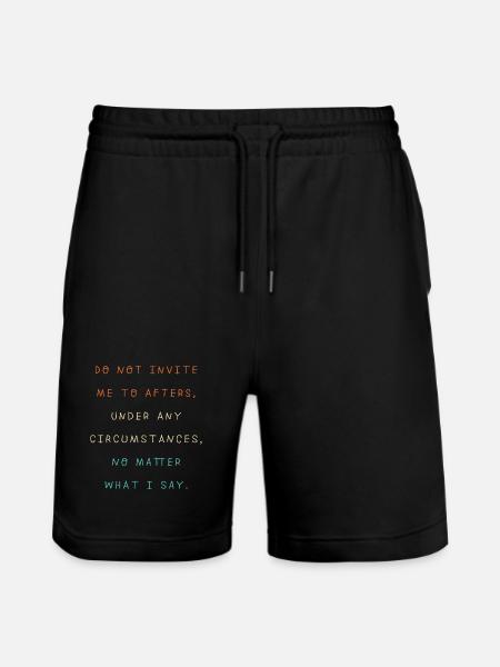 Techno House Electro Festival Hardstyle EDM - Stanley/Stella Trainer Unisex Organic Jogging Shorts - black