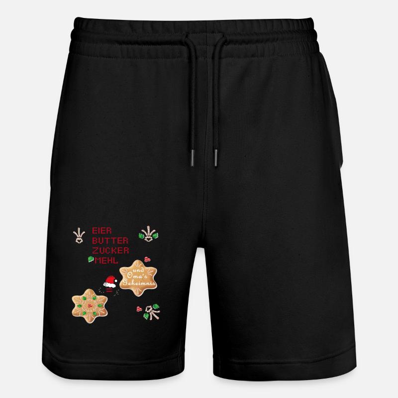 Biscuits de Noël - Short de jogging bio TRAINER Stanley/Stella unisexe - noir