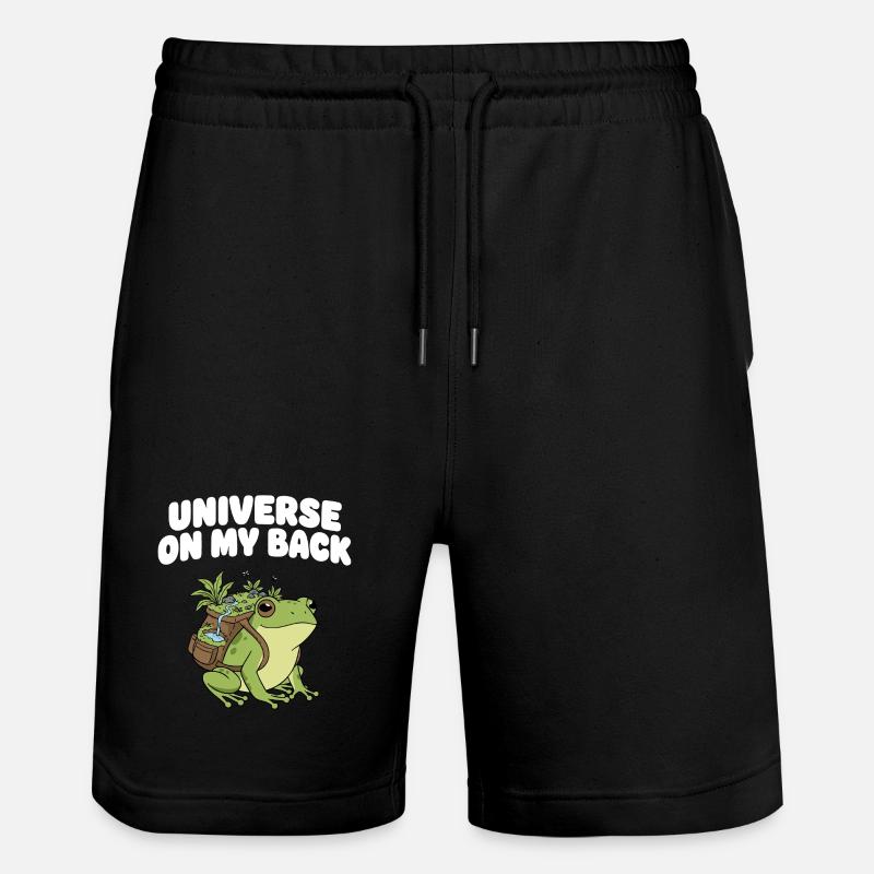 L’univers sur mon dos - Short de jogging bio TRAINER Stanley/Stella unisexe - noir