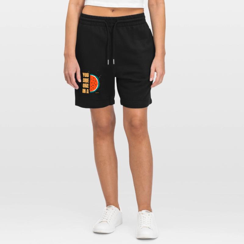 C’est drôle, tu es un dans une pastèque, pastèque, fruit de jeu de mots Short de jogging bio TRAINER Stanley/Stella unisexe