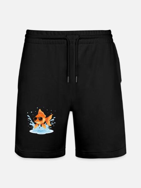 Golden Fish Sommergläser - Stanley/Stella Unisex Bio Joggingshorts Trainer  - Schwarz