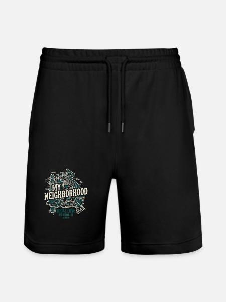 Local Love Berlin - Stanley/Stella Unisex Bio Joggingshorts Trainer - Schwarz