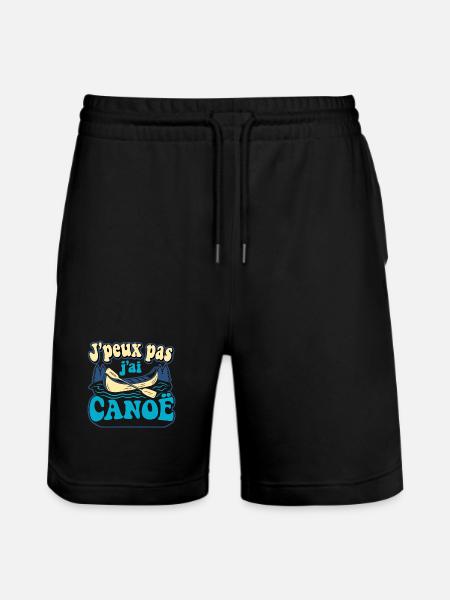 I can't I have CANOE - Stanley/Stella Trainer Unisex Organic Jogging Shorts - black