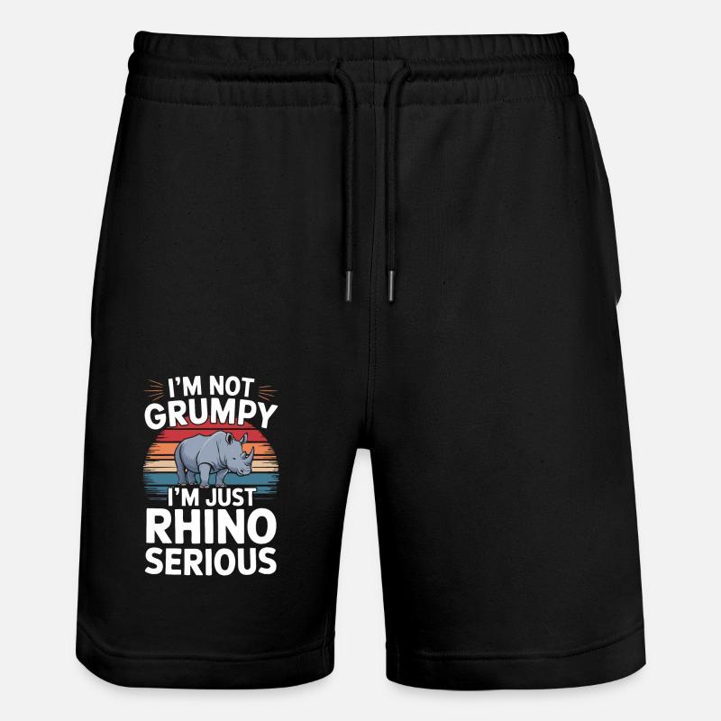 Rhinocéros Rhinocéros - Short de jogging bio TRAINER Stanley/Stella unisexe - noir