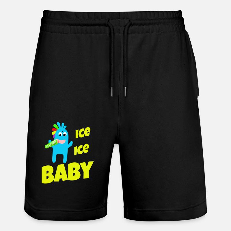 Eis Eis Baby - Stanley/Stella Unisex Bio Joggingshorts Trainer  - Schwarz