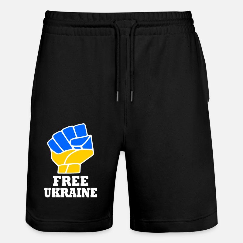 Free ukraine - Short de jogging bio TRAINER Stanley/Stella unisexe - noir