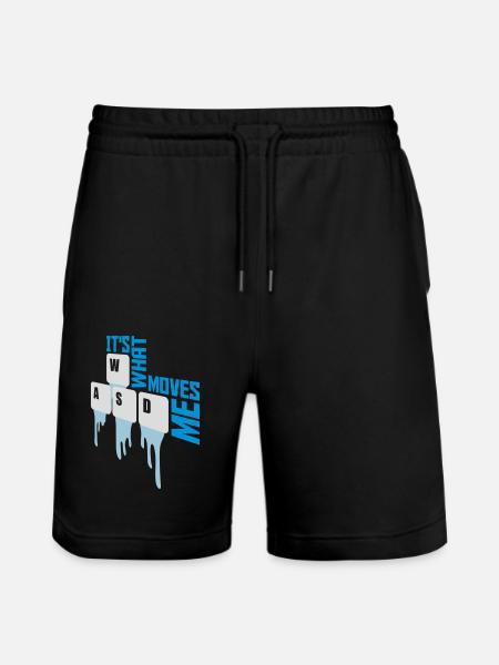 its what moves me - Stanley/Stella Trainer Unisex Organic Jogging Shorts - black