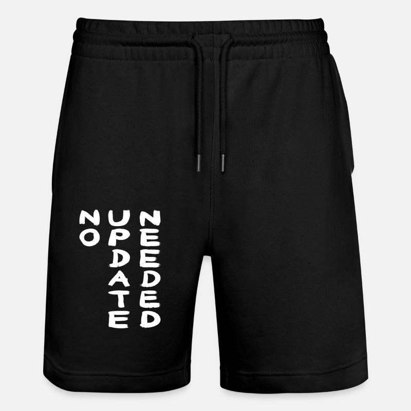 NO UPDATE white - Stanley/Stella Unisex Bio Joggingshorts Trainer  - Schwarz