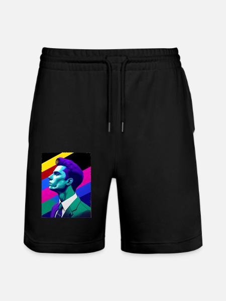 Stand with Pride - Stanley/Stella Unisex Bio Joggingshorts Trainer  - Schwarz