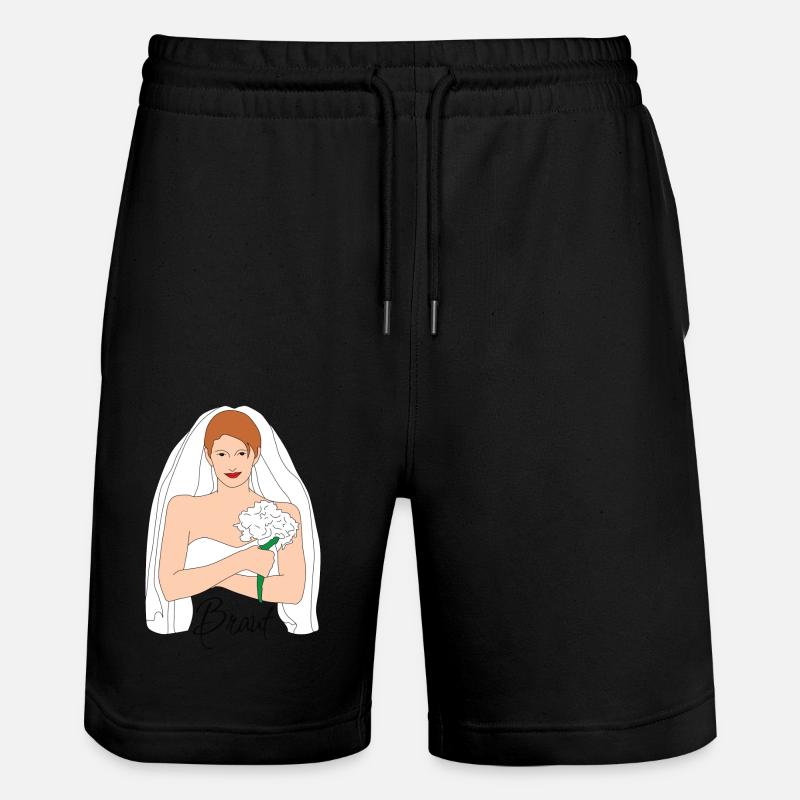 Bride Brown 1 - Short de jogging bio TRAINER Stanley/Stella unisexe - noir