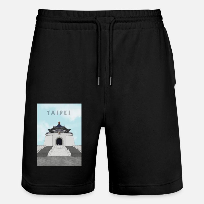 Visite Taipei - Short de jogging bio TRAINER Stanley/Stella unisexe - noir