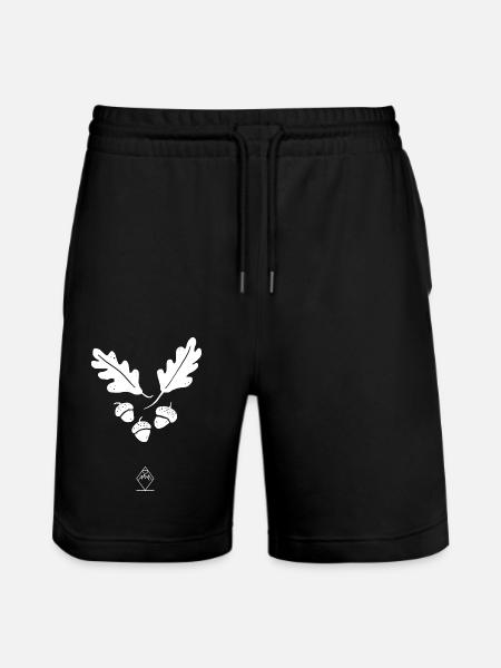 Oak - Nature without font - Stanley/Stella Trainer Unisex Organic Jogging Shorts - black
