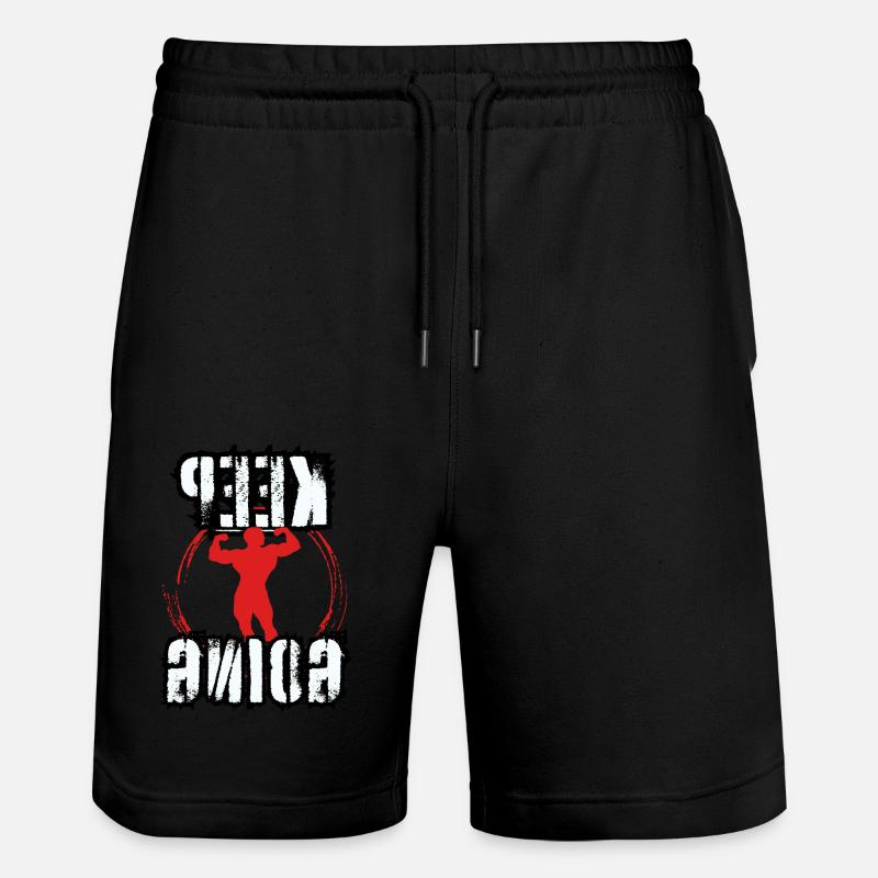 Keep going (homme) - Short de jogging bio TRAINER Stanley/Stella unisexe - noir