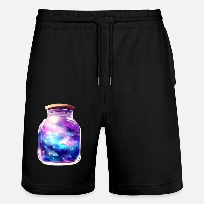 Espace dans un bocal - Short de jogging bio TRAINER Stanley/Stella unisexe - noir