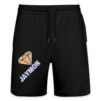 Jaymon - Short de jogging bio TRAINER Stanley/Stella unisexe - noir - Devant - Nik (191cm) & Marisol (170cm)