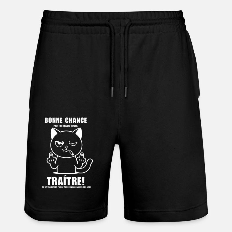 Traitre bonne chance - Short de jogging bio TRAINER Stanley/Stella unisexe - noir