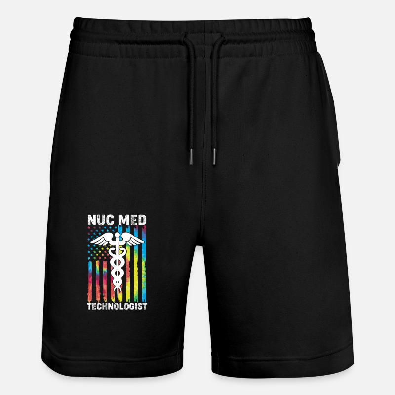 Radiologie Nuklear Atom Nuklearmedizin - Stanley/Stella Unisex Bio Joggingshorts Trainer - Schwarz