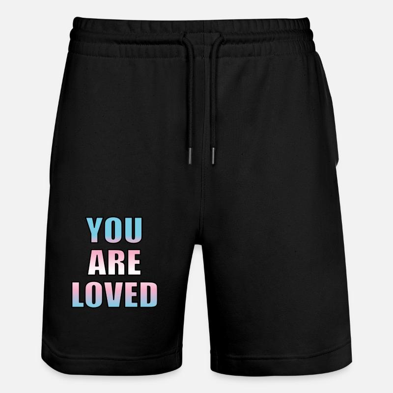 Les jeunes trans sont aimés - Short de jogging bio TRAINER Stanley/Stella unisexe - noir