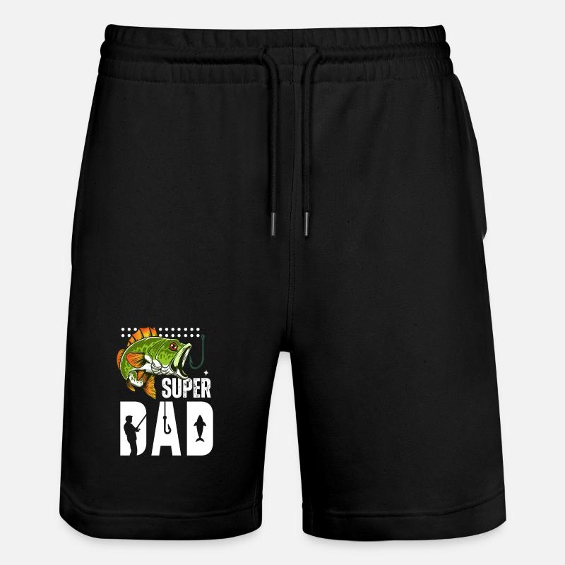 Super Dad Pêche Poisson Géant - Short de jogging bio TRAINER Stanley/Stella unisexe - noir
