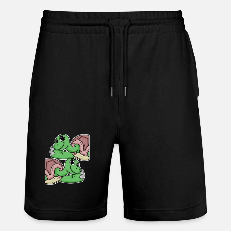 Tortues tortues - Short de jogging bio TRAINER Stanley/Stella unisexe - noir