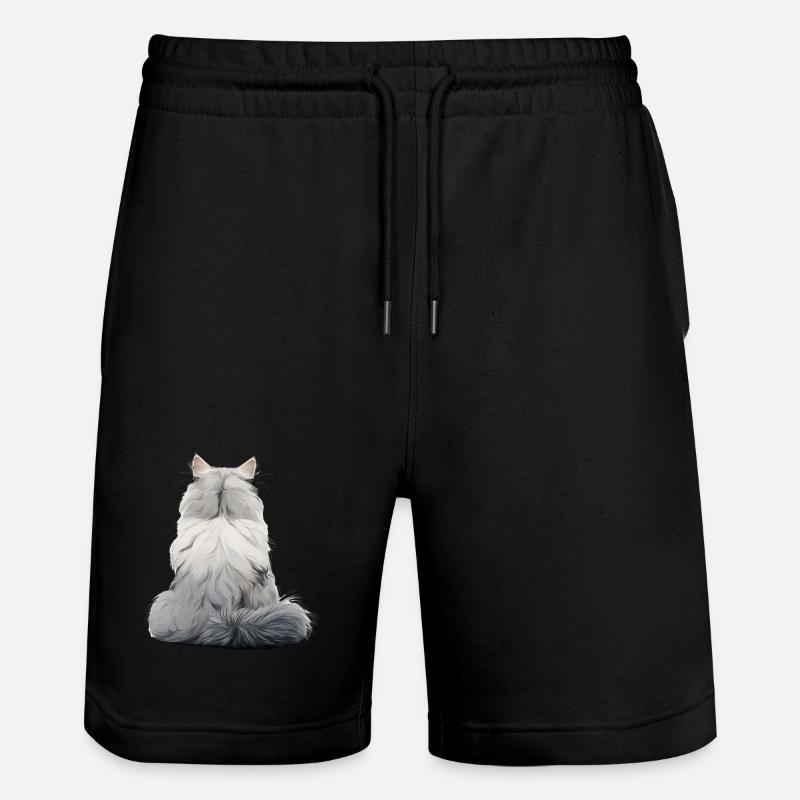 Chat persan - Short de jogging bio TRAINER Stanley/Stella unisexe - noir