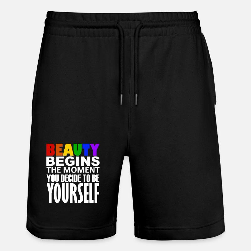 LGBTQIA+ - Stanley/Stella Unisex Bio Joggingshorts Trainer  - Schwarz