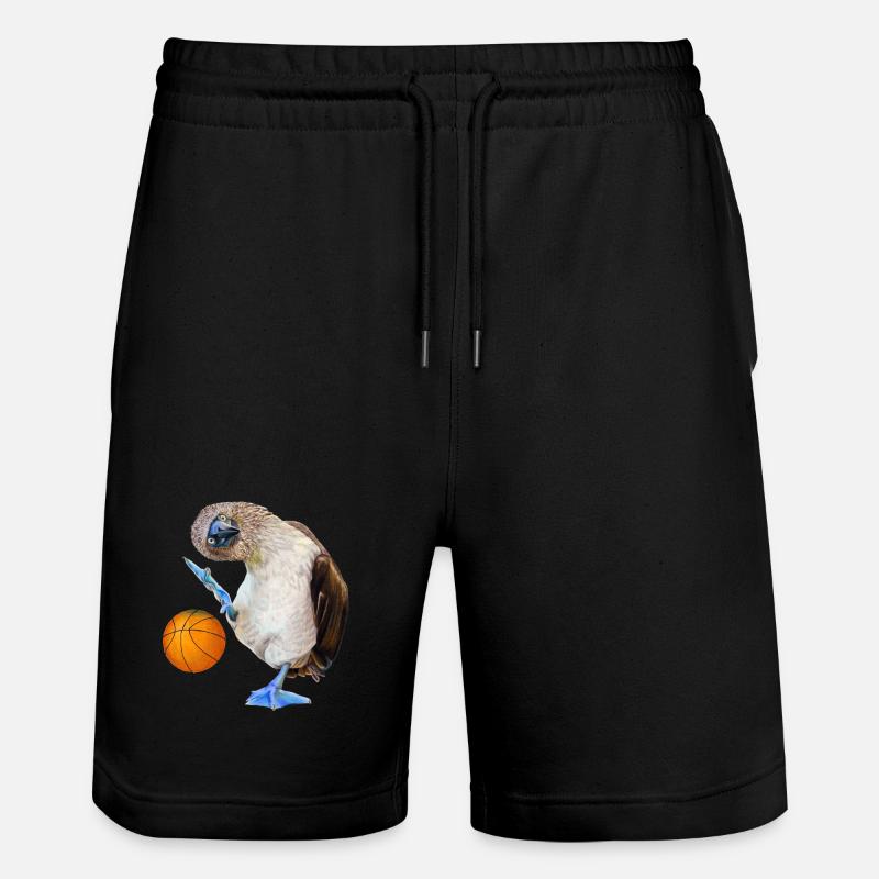 Basket-ball à pieds bleus - Short de jogging bio TRAINER Stanley/Stella unisexe - noir