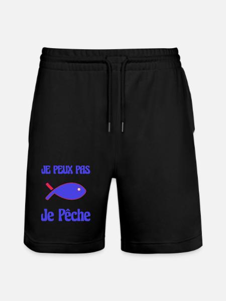 FISHING. RETIREMENT. RETIREMENT. RETIRED - Stanley/Stella Trainer Unisex Organic Jogging Shorts - black